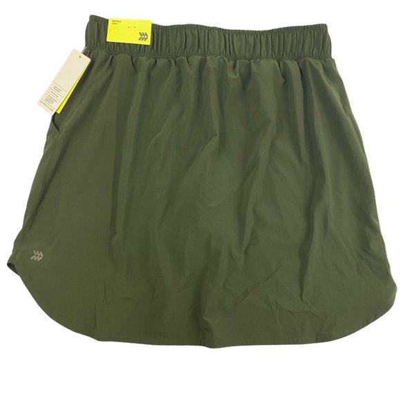 All in Motion Olive Green Lightweight Flex Stretch Woven Mid Rise Skort XS S M L - Picture 4 of 7